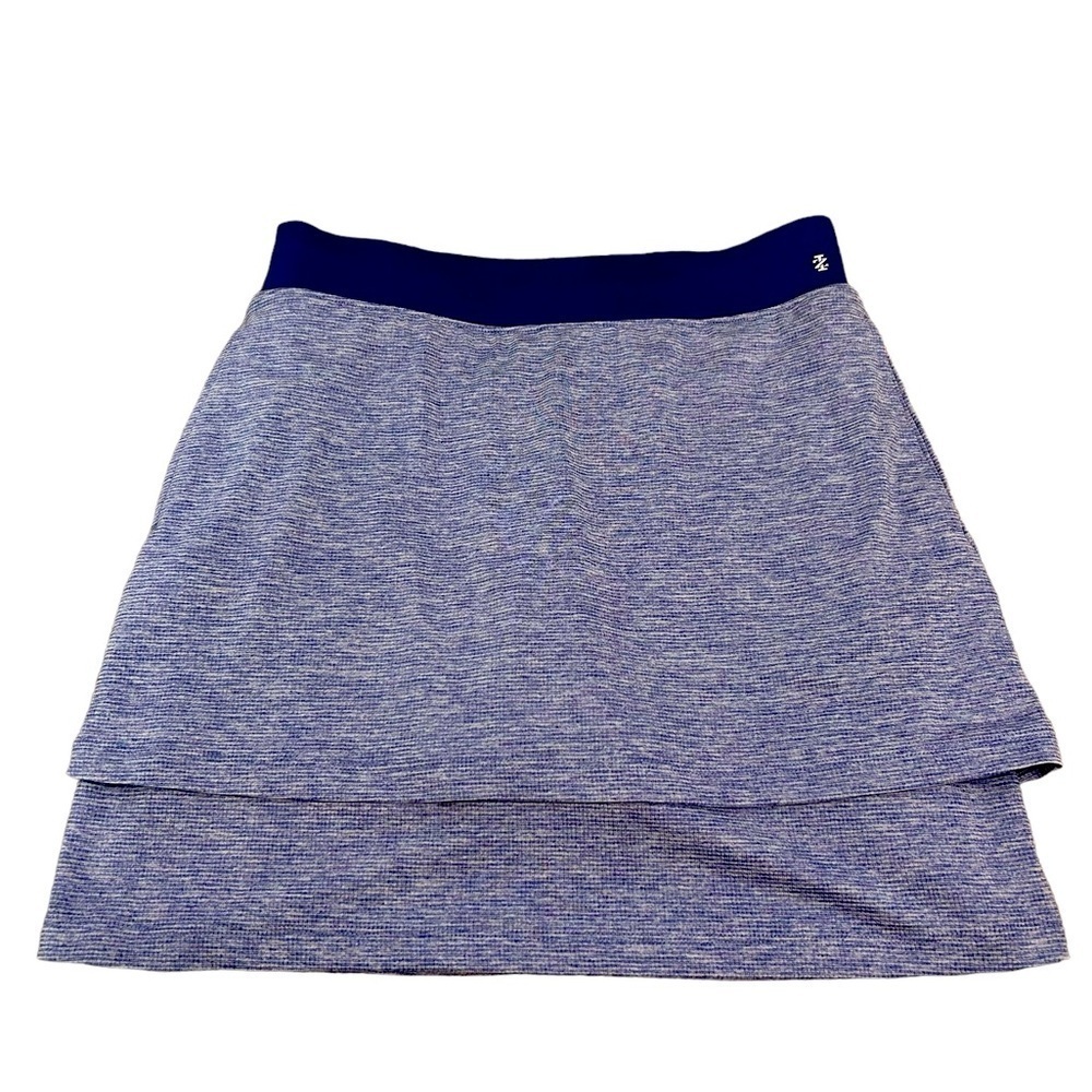 Izod Golf Heathered Lavender Purple Tiered Skort with Pockets & Stretch SZ XS
